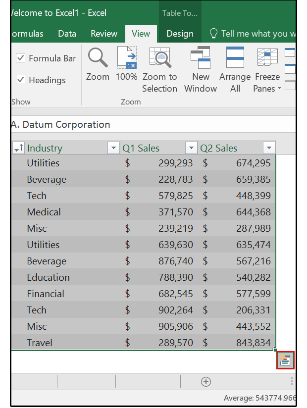 Data analysis with excel